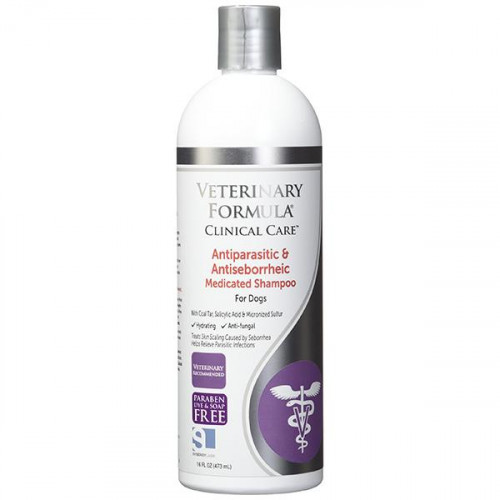 Шампунь Veterinary Formula Antiparasitic & Antiseborrheic Shampoo для собак, 45 мл