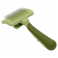 Пуходерка-слікер Safari Self-Cleaning Slicker Brush з самоочищенням, для собак і котів, середня, 10.5х6.5 см Пуходерка-слікер Safari Self-Cleaning Slicker Brush з самоочищенням, для собак і котів, середня, 10.5х6.5 см