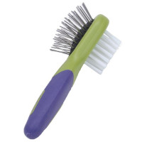 Щетка-расческа Safari Li"l Pals Combo Brush двухсторонняя, для щенков и собак малых пород Щетка-расческа Safari Li"l Pals Combo Brush двухсторонняя, для щенков и собак малых пород