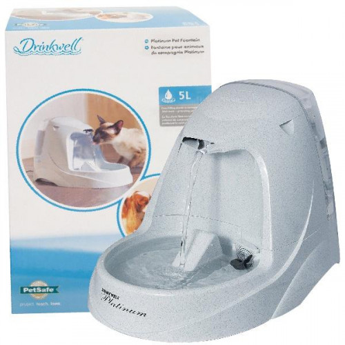 Поилка-фонтан автоматическая PetSafe Drinkwell Platinum Pet для собак и кошек, 5 л, 40×20×27 см