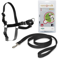 Шлея Premier Easy Walk антіривок, для собак, розмір L, чорна