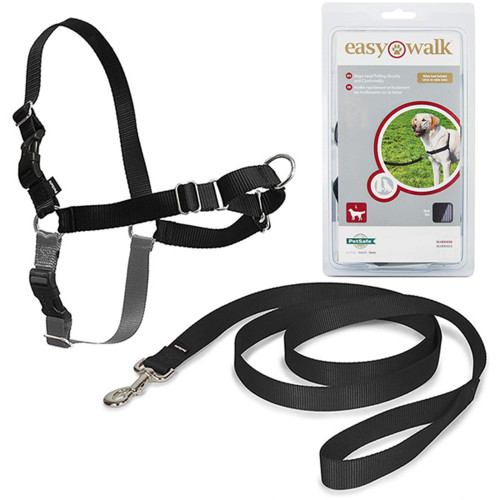 Шлея Premier Easy Walk антіривок, для собак, розмір L, чорна
