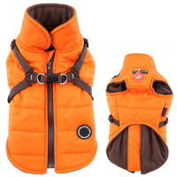 Жилет Puppia Mountaineer з шлеєю, для собак, розмір M, помаранчевий Жилет Puppia Mountaineer з шлеєю, для собак, розмір M, помаранчевий