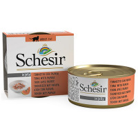 Консервы Schesir Tuna Papaya натуральные, для кошек, тунец с папайей в желе, банка 75 г Консервы Schesir Tuna Papaya натуральные, для кошек, тунец с папайей в желе, банка 75 г