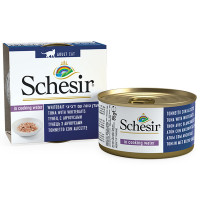 Консерви Schesir Tuna Whitebait Rice для котів, тунець з мальками і рисом в своєму соку, банку 85 г Консерви Schesir Tuna Whitebait Rice для котів, тунець з мальками і рисом в своєму соку, банку 85 г