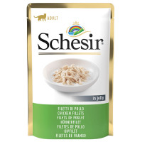 Консерви Schesir Chicken Fillet натуральні, для котів, куряче філе в желе, пауч 85 г Консерви Schesir Chicken Fillet натуральні, для котів, куряче філе в желе, пауч 85 г