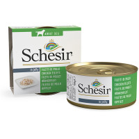 Консерви Schesir Chicken Fillet для собак, куряче філе в желе, банку 150 г Консерви Schesir Chicken Fillet для собак, куряче філе в желе, банку 150 г