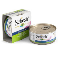 Консервы Schesir Chicken Aloe Puppy для щенков, филе курицы с алоэ в желе, банка 150 г