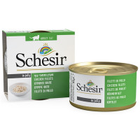Консервы Schesir Chicken для кошек, филе курицы в желе, банка 85 г Консервы Schesir Chicken для кошек, филе курицы в желе, банка 85 г