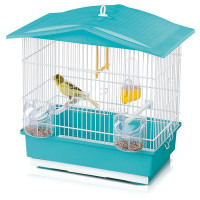 Клітка Imac Tiffany для канарок, пластик, блакитна, 42х26х42 см Клітка Imac Tiffany для канарок, пластик, блакитна, 42х26х42 см