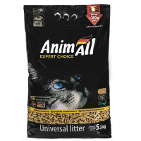 Деревний наповнювач AnimAll без аромату, для котів, 5 кг + 300 г у подарунок Деревний наповнювач AnimAll без аромату, для котів, 5 кг + 300 г у подарунок