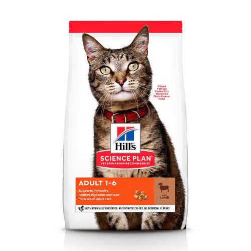 Сухий корм Hill's Science  Plan Adult для котів, з ягням і рисом, 300 г