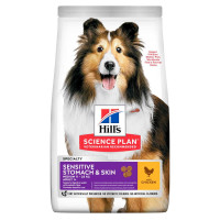 Сухий корм Hill's Science Plan Adult Sensitive Stomach & Skin Medium для собак, з куркою, 2.5 кг Сухий корм Hill's Science Plan Adult Sensitive Stomach & Skin Medium для собак, з куркою, 2.5 кг