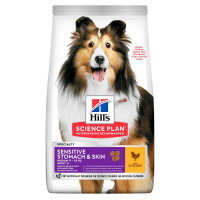 Сухий корм Hill's Science Plan Adult Sensitive Stomach & Skin Medium для собак, з куркою, 14 кг Сухий корм Hill's Science Plan Adult Sensitive Stomach & Skin Medium для собак, з куркою, 14 кг