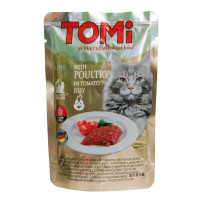 Консерви Tomi POULTRY in tomato jelly птах в томатному желе, суперпреміум, для котів, пауч, 100 г Консерви Tomi POULTRY in tomato jelly птах в томатному желе, суперпреміум, для котів, пауч, 100 г