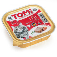 Консервы Tomi veal poultry с телятиной и птицей, для котов, 100 г Консервы Tomi veal poultry с телятиной и птицей, для котов, 100 г