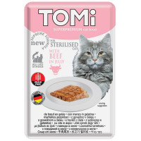 Консервы Tomi Sterilised Beef in Jelly говядина в желе, для стерилизованных кошек, пауч, 85 г Консервы Tomi Sterilised Beef in Jelly говядина в желе, для стерилизованных кошек, пауч, 85 г
