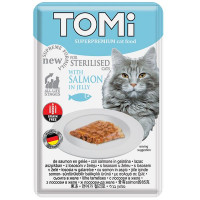 Консервы Tomi Sterilised Salmon in Jelly лосось в желе, для стерилизованных кошек, пауч, 85 г Консервы Tomi Sterilised Salmon in Jelly лосось в желе, для стерилизованных кошек, пауч, 85 г