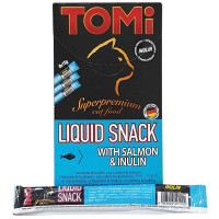 Ласощі Tomi Liquid Snack Salmon & Inulin рідке, лосось з іннуліном, для котів, 15 г Ласощі Tomi Liquid Snack Salmon & Inulin рідке, лосось з іннуліном, для котів, 15 г