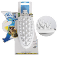 Насадка-щетка FoOlee Easee Soft Massage Pro Medium Brush сменная, для любой шерсти, средняя, белая Насадка-щетка FoOlee Easee Soft Massage Pro Medium Brush сменная, для любой шерсти, средняя, белая