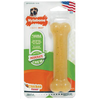 Жевательная игрушка Nylabone FlexiChew Wolf кость для собак с умеренным стилем грызения, вкус курицы