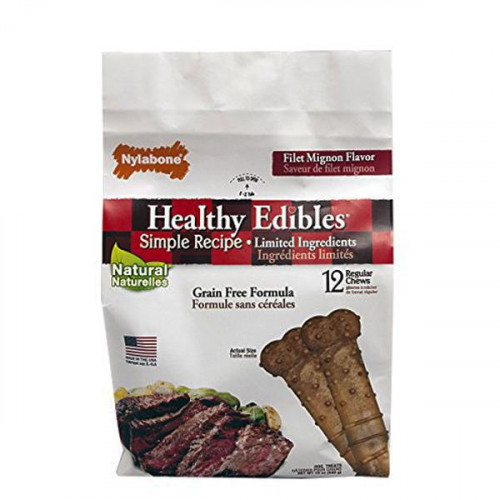Ласощі Nylabone Healthy Edibles Regular беззерновое, для собак з почуттів. травленням, 12 шт, ціна за штуку