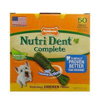 Лакомство Nylabone Nutri Dent Chicken Small для чистки зубов для собак, вкус курицы, 50 шт, цена за 1 штуку Лакомство Nylabone Nutri Dent Chicken Small для чистки зубов для собак, вкус курицы, 50 шт, цена за 1 штуку