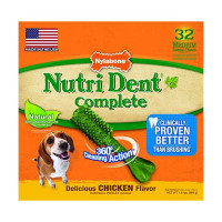 Лакомство Nylabone Nutri Dent Chicken Medium для чистки зубов для собак, вкус курицы, 32 шт, цена за 1 шт Лакомство Nylabone Nutri Dent Chicken Medium для чистки зубов для собак, вкус курицы, 32 шт, цена за 1 шт