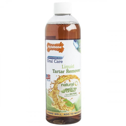 Жидкость Nylabone Oral Care Natural Liquid Tartar Remover от запаха из пасти, для собак, 475 мл