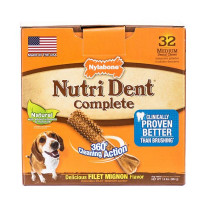 Ласощі Nylabone Nutri Dent Filet Mignon Medium, для чищення зубів собак до 16 кг, 4 шт, ціна за 1 шт Ласощі Nylabone Nutri Dent Filet Mignon Medium, для чищення зубів собак до 16 кг, 4 шт, ціна за 1 шт