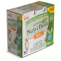Лакомство Nylabone Nutri Dent Natural для чистки зубов, для собак, XS, 160 шт, цена за 1 шт Лакомство Nylabone Nutri Dent Natural для чистки зубов, для собак, XS, 160 шт, цена за 1 шт
