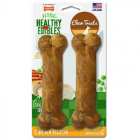 Ласощі Nylabone Healthy Edibles Chicken жувальний, для собак, до 16 кг, смак курки, 178 г Ласощі Nylabone Healthy Edibles Chicken жувальний, для собак, до 16 кг, смак курки, 178 г