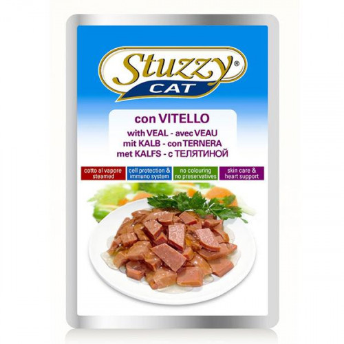 Влажный корм Stuzzy Cat Veal с телятиной, в соусе для кошек, пауч, 100 г