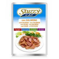 Вологий корм Stuzzy Cat Salmon з лососем в соусі для котів, пауч, 100 г Вологий корм Stuzzy Cat Salmon з лососем в соусі для котів, пауч, 100 г