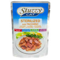 Вологий корм Stuzzy Cat Sterilized Turkey з індичкою, в соусі для стерилізованих котів, пауч, 100 г Вологий корм Stuzzy Cat Sterilized Turkey з індичкою, в соусі для стерилізованих котів, пауч, 100 г