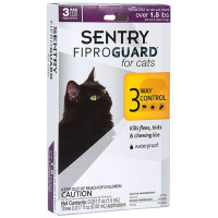 Капли Fiproguard от блох, клещей и вшей для котов и котят, 0.5 мл, 3 шт, цена за 1 пипетку Капли Fiproguard от блох, клещей и вшей для котов и котят, 0.5 мл, 3 шт, цена за 1 пипетку