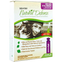 Капли Sentry Natural Defense от блох и клещей, для котов всех пород и котят, 2 мл, цена за 1 пипетку Капли Sentry Natural Defense от блох и клещей, для котов всех пород и котят, 2 мл, цена за 1 пипетку