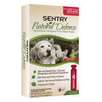 Краплі Sentry Natural Defense, від бліх і кліщів, для собак більше 18 кг, 4.5 мл, 3 шт, ціна за 1 піпетку Краплі Sentry Natural Defense, від бліх і кліщів, для собак більше 18 кг, 4.5 мл, 3 шт, ціна за 1 піпетку