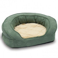 Лежак ортопедический K&H Deluxe Ortho Bolster Sleeper для собак, зелёный, 76×63.5×23 см Лежак ортопедический K&H Deluxe Ortho Bolster Sleeper для собак, зелёный, 76×63.5×23 см