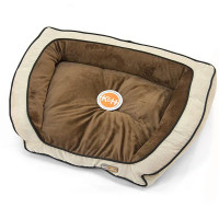 Лежак K&H Bolster Couch для собак, коричнево-бежевый, 76×53.5×18 см