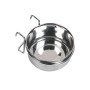 Кормушка Flamingo Steel Hook для кроликов, в клетку с держателем, нержавейка, 600 мл