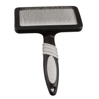 Сликер-пуходерка Flamingo GrooME Slicker Brush для собак, зубцы из нержавеющей стали, 15х10х3.5 см Сликер-пуходерка Flamingo GrooME Slicker Brush для собак, зубцы из нержавеющей стали, 15х10х3.5 см
