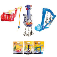 Іграшка Flamingo Bird Toy Music для птахів, музичний інструмент з дзвіночками, 8 см Іграшка Flamingo Bird Toy Music для птахів, музичний інструмент з дзвіночками, 8 см