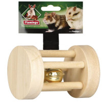 Іграшка Flamingo Rattle With Ball для гризунів з дзвіночком, дерево, 3.5х5 см Іграшка Flamingo Rattle With Ball для гризунів з дзвіночком, дерево, 3.5х5 см
