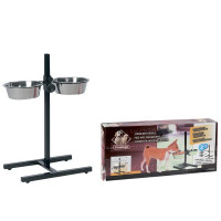 Миски Flamingo H-Stand With Dishes для собак на штативі, нержавіюча, розмір S, 2×1.5 л Миски Flamingo H-Stand With Dishes для собак на штативі, нержавіюча, розмір S, 2×1.5 л