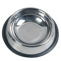 Миска Flamingo Inox Cat Dish для котів, з гумовим обідком, нержавіюча сталь, 10×3.5 см Миска Flamingo Inox Cat Dish для котів, з гумовим обідком, нержавіюча сталь, 10×3.5 см