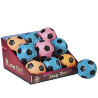 Іграшка Flamingo Soccerball Neon для собак, м'яч колір неон, штучна шкіра, 10 см Іграшка Flamingo Soccerball Neon для собак, м'яч колір неон, штучна шкіра, 10 см