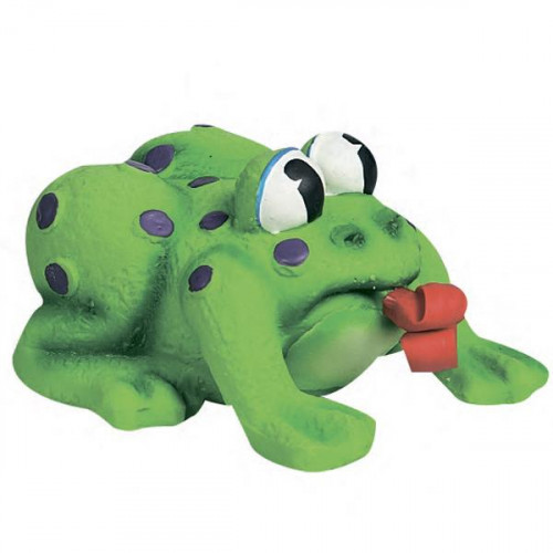 Іграшка Flamingo Frog Pop-Up Tongue для собак і цуценят, жаба з мовою, латекс, 11х10х6.5 см