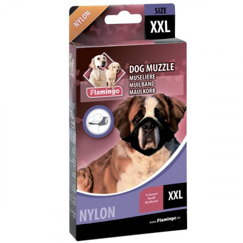 Намордник Flamingo Muzzle Nylon для порід сенбернар, мастиф, бладхаунд, нейлон, XXL