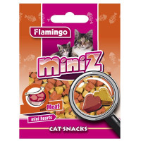 Ласощі Flamingo Miniz Mini Hearts для котів, сердечко зі смаком м'яса, 50 г Ласощі Flamingo Miniz Mini Hearts для котів, сердечко зі смаком м'яса, 50 г
